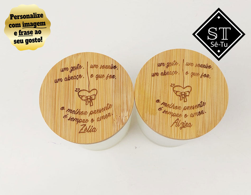 Vela Perfumada de baunilha Um Gesto, Um Sorriso